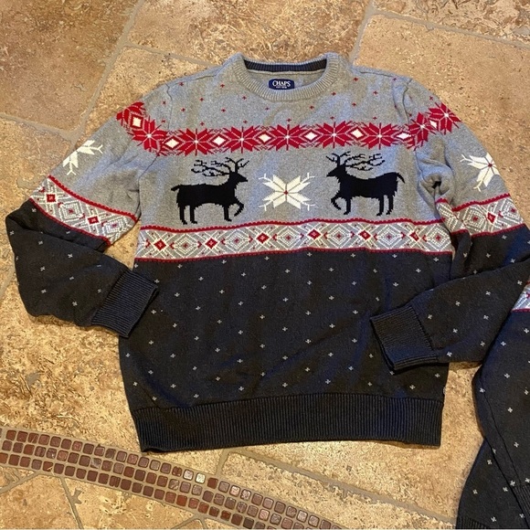 CHAPS Christmas Matching Sweater Size M/L - Picture 2 of 7